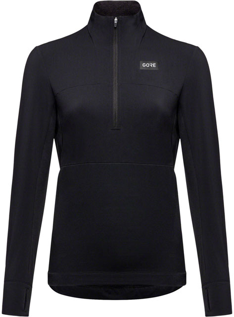 GORE Trail KPR Hybrid 1/2-Zip Jersey - Black, Women's, Large-0