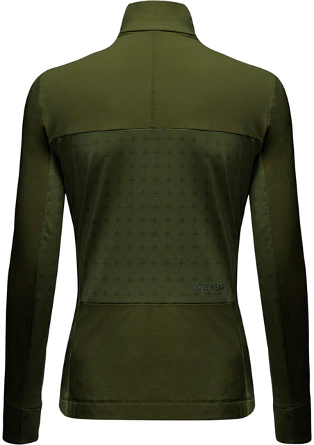 GORE Trail KPR Hybrid 1/2-Zip Jersey - Utility Green, Women's, Medium-1