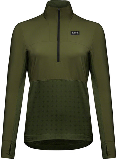 GORE Trail KPR Hybrid 1/2-Zip Jersey - Utility Green, Women's, Small