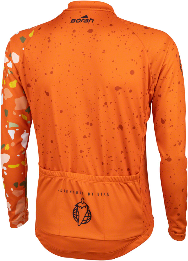 Salsa Men's Terrazzo Long Sleeve Jersey - Medium, Orange