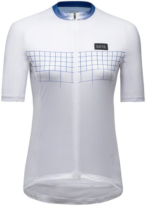 GORE Grid Fade Jersey 2.0 - White/Blue, Women's, X-Small