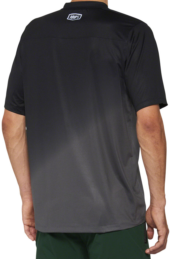 100% Celium Jersey - Black/Charcoal, Short Sleeve, Men's, Large