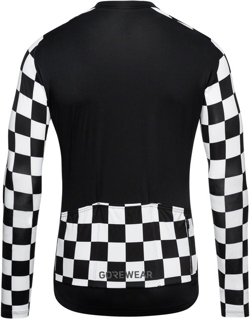 GORE Torrent Jersey - Long Sleeve, Black/White, Men's, Medium-1