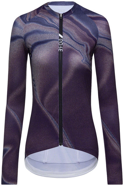 GORE Torrent Jersey - Long Sleeve, Process Purple/Ultramarine, Women's, Medium/8-10-0