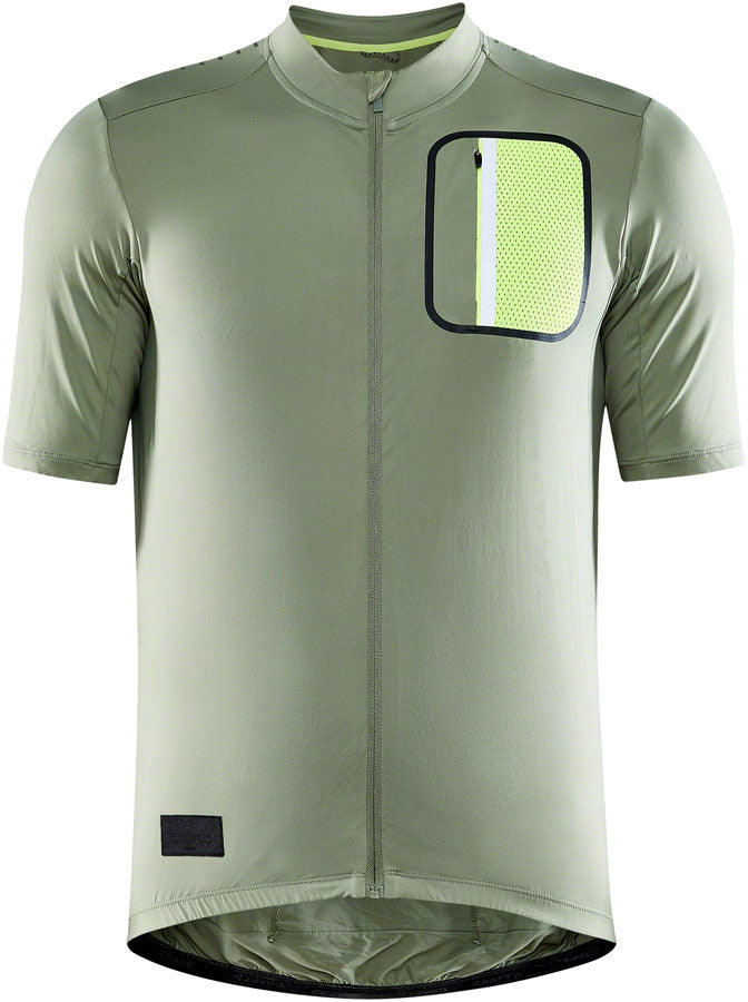 Craft ADV Offroad Jersey - Short Sleeve, Forest/Flumino, Medium, Men's