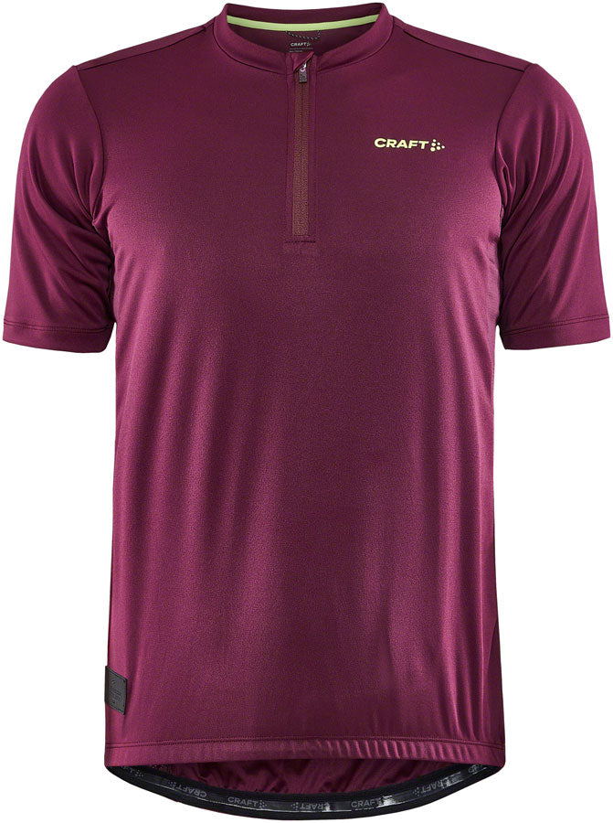 Craft Core Offroad Jersey - Short Sleeve, Burgundy, Small, Men's