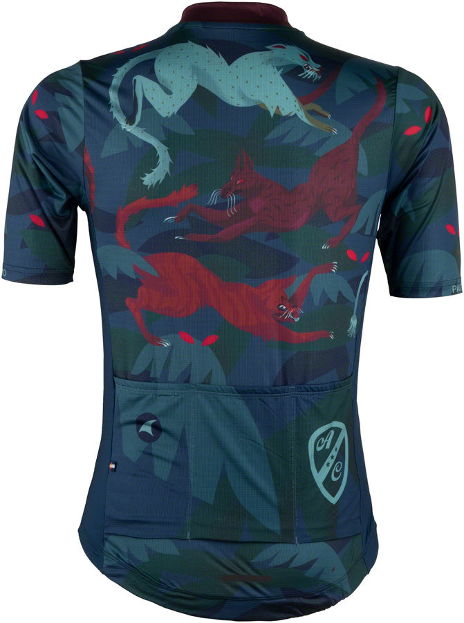 All-City Night Claw Men's Jersey - Dark Teal, Spruce Green, Mulberry, X-Large