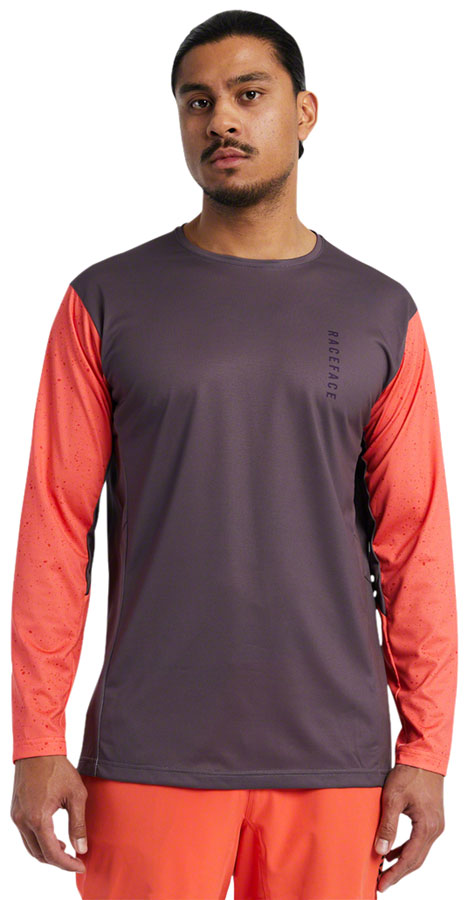 RaceFace Indy Jersey - Long Sleeve, Men's, Coral, Large