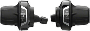 Shimano Tourney SL-RV400 Revoshift Twist Shifter Set - 3x7 Speed Optical Gear Display