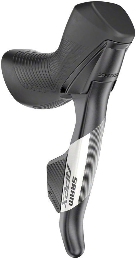 SRAM Apex AXS eTap Shift/Brake Lever and Hydraulic Disc Brake Caliper - Right/Rear, 12-Speed, Flat Mount, 20mm Offset, Black, D1