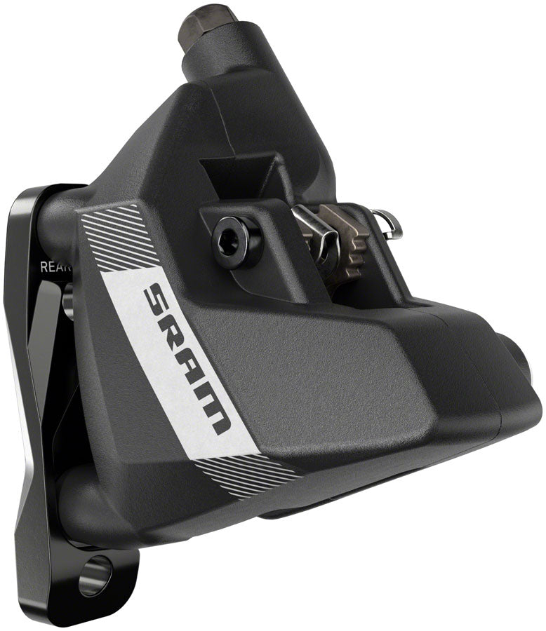 SRAM Apex AXS eTap Shift/Brake Lever and Hydraulic Disc Brake Caliper - Right/Rear, 12-Speed, Flat Mount, 20mm Offset, Black, D1
