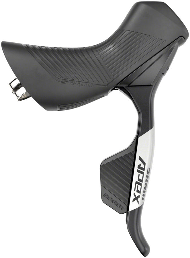 SRAM Apex AXS eTap Shift/Brake Lever and Hydraulic Disc Brake Caliper - Right/Rear, 12-Speed, Flat Mount, 20mm Offset, Black, D1