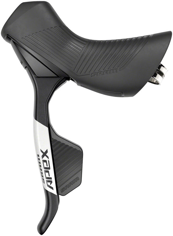 SRAM Apex AXS eTap Shift/Brake Lever and Hydraulic Disc Brake Caliper - Left/Front, 12-Speed, Flat Mount, 20mm Offset, Black, D1