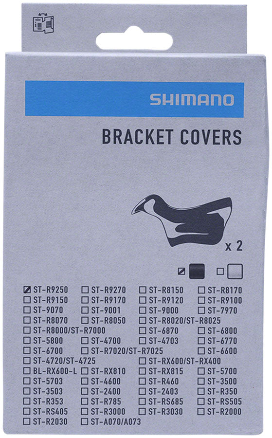 Shimano Dura-Ace ST-R9250 Di2 STI Lever Hoods - Black Pair