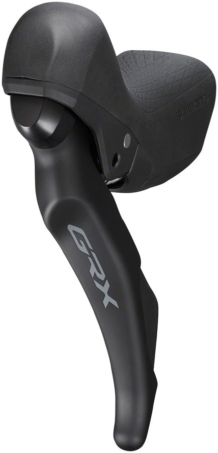 Shimano GRX ST-RX600 Shift/Brake Lever with BR-RX400 Hydraulic Disc Brake Caliper - Left/Front, 2x, Flat Mount Caliper, Black