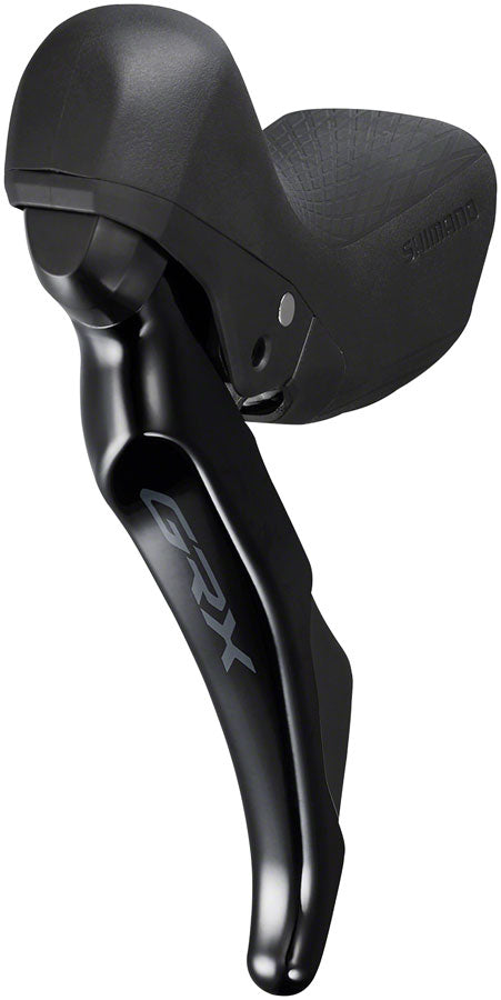 Shimano GRX ST-RX400/BR-RX400 Hydraulic Disc Brake and Brake/Shift Lever - Left, 2x10-Speed, Flat Mount, Finned Resin Pads, Black