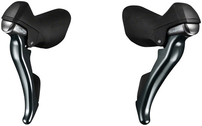 Shimano Tiagra ST-4703 3x 10-Speed Shift/Brake Lever Set - Dual Control BLK