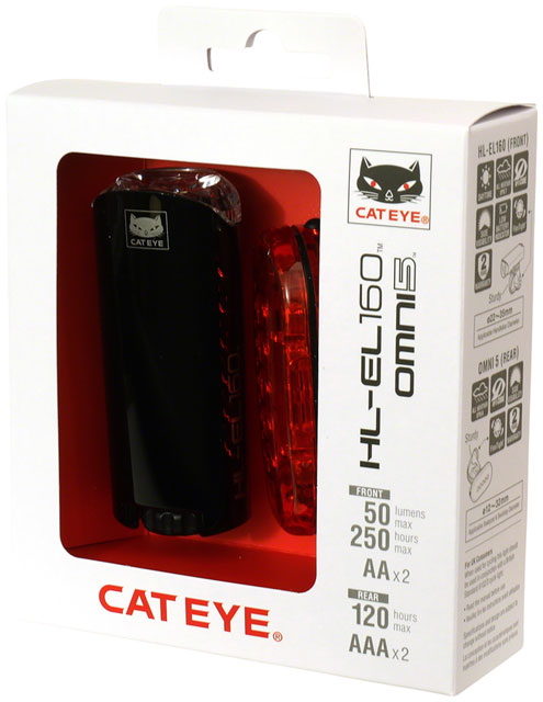 CatEye HL-EL160/Omni 5 Headlight / Taillight Set-0