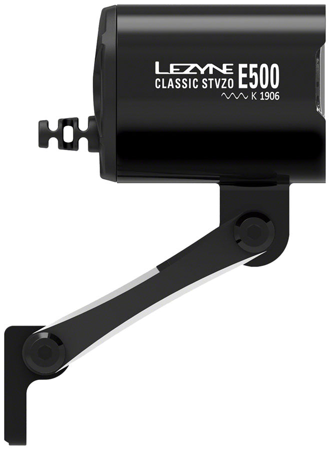 Lezyne Classic E500 Ebike Headlight - Handlebar/Fork Mount, STVZO, 500 Lumen, Black