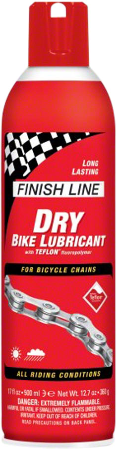 Finish Line DRY Bike Chain Lube - 17oz, Aerosol