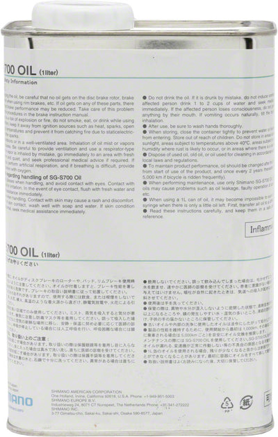 Shimano S700 Alfine Oil - 1L Bulk
