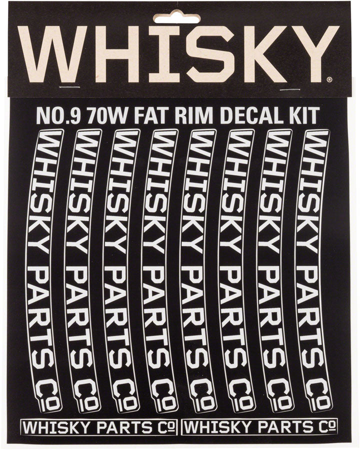 WHISKY 100w Rim Decal Kit for 2 Rims Light Gray