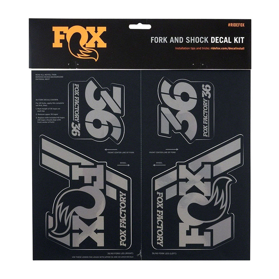 FOX Heritage Decal Kit for Forks and Shocks, Stealth