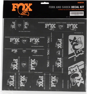 FOX Heritage Decal Kit for Forks and Shocks, Chrome