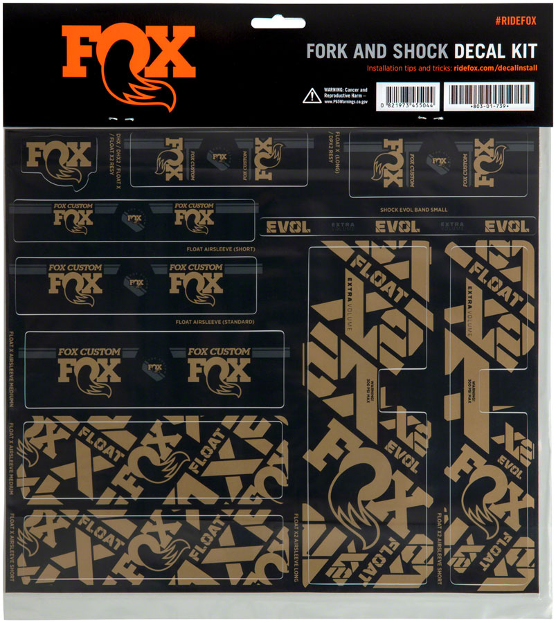 FOX Fork and Shock Decal Kit - Kash