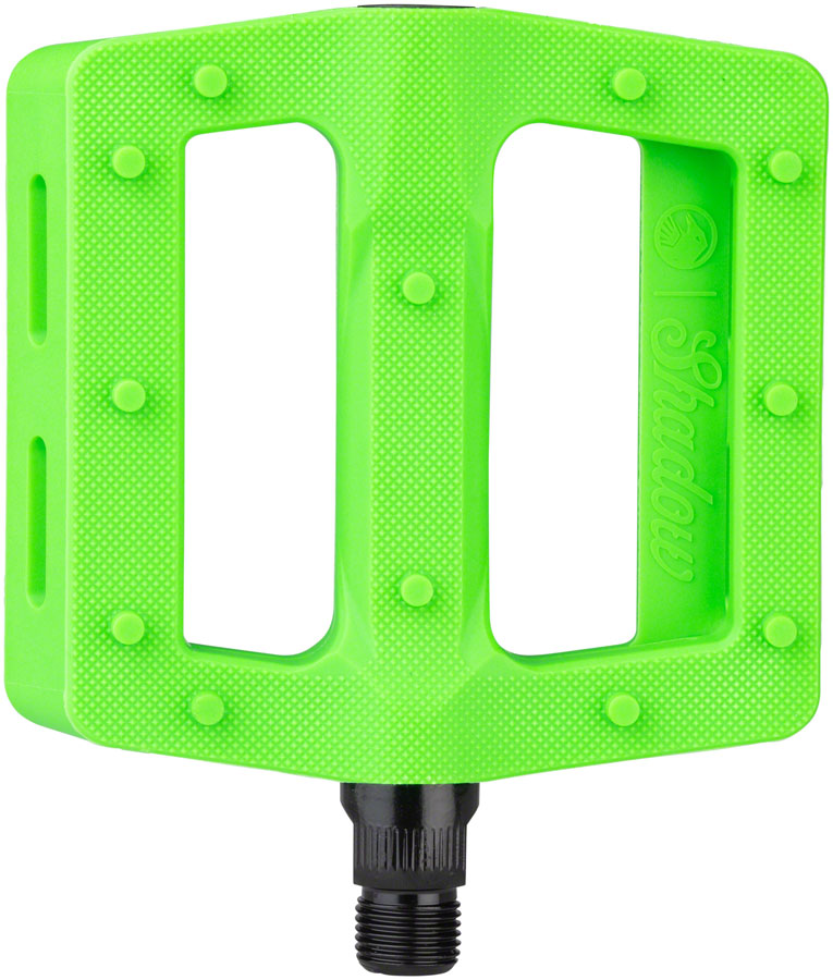 The Shadow Conspiracy Surface Pedals - Platform, Plastic, 9/16", Neon Green