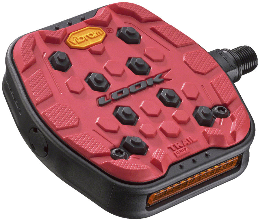 LOOK Geo Trail Grip Pedals - Platform, 9/16", Red