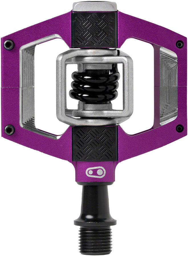 Crank Brothers Mallet Trail Pedals - Dual Sided Clipless with Platform, Aluminum, 9/16", Purple
