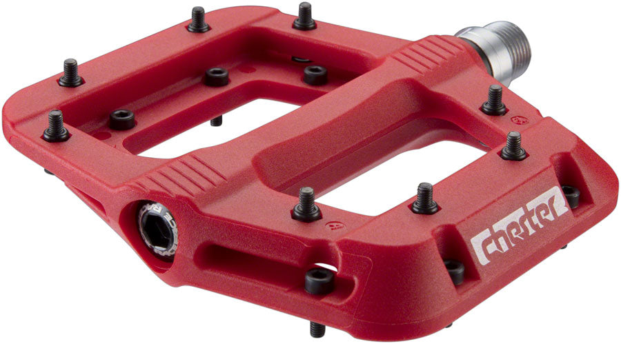 RaceFace Chester Pedals - Platform, Composite, 9/16", Red