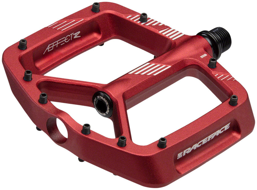 RaceFace Aeffect R Pedals - Platform, Aluminum, 9/16", Red