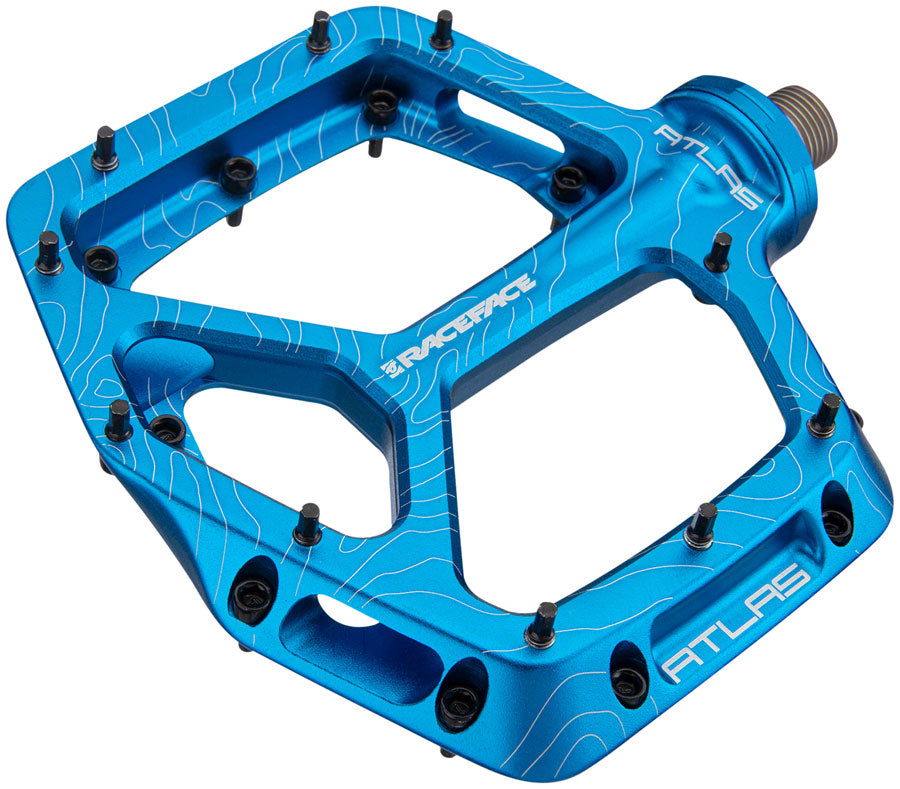 RaceFace Atlas Pedals - Platform, Aluminum, 9/16", Blue