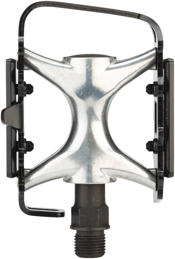 Dimension Mountain Compe Pedals - Platform, Aluminum, 9/16", Black/Silver
