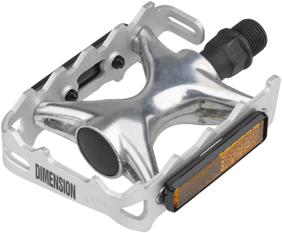 Dimension Mountain Compe Pedals - Platform, Aluminum, 9/16", Silver