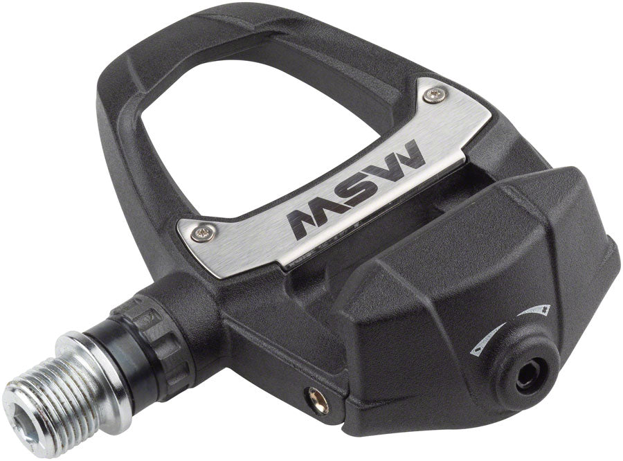 MSW Judo Pedals - Single Side Road Clipless, Composite, 9/16", Black