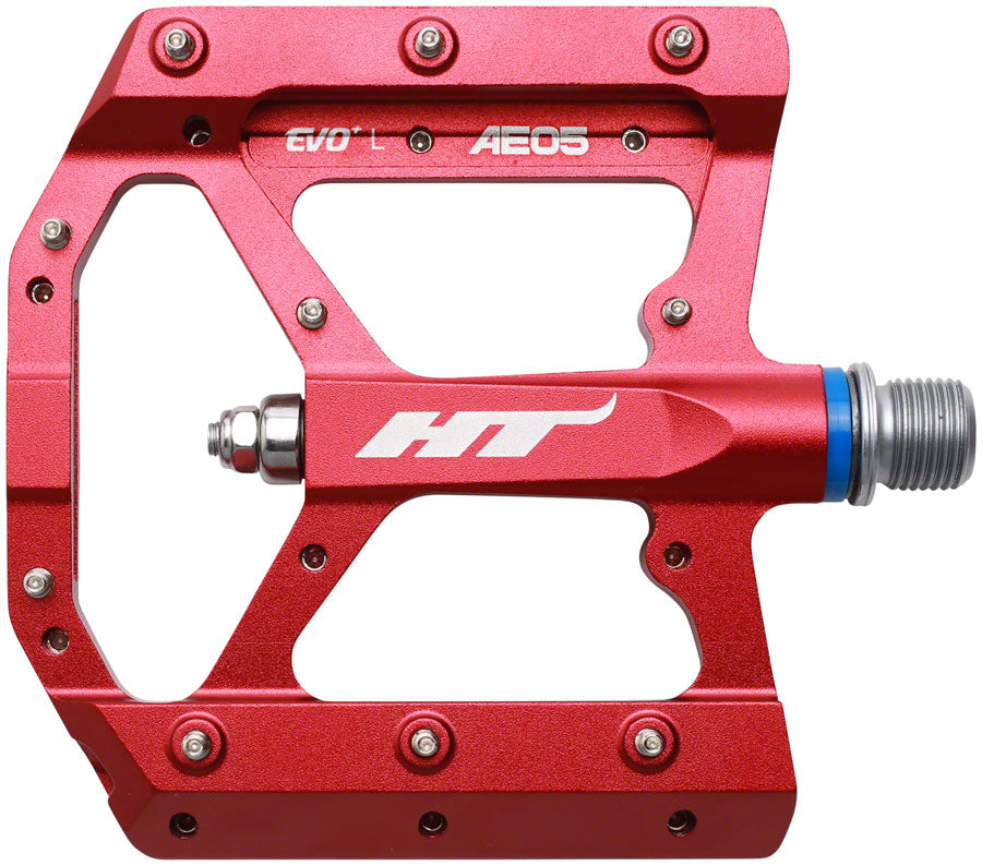 HT Components AE05(EVO+) Pedals - Platform Aluminum 9/16" Red