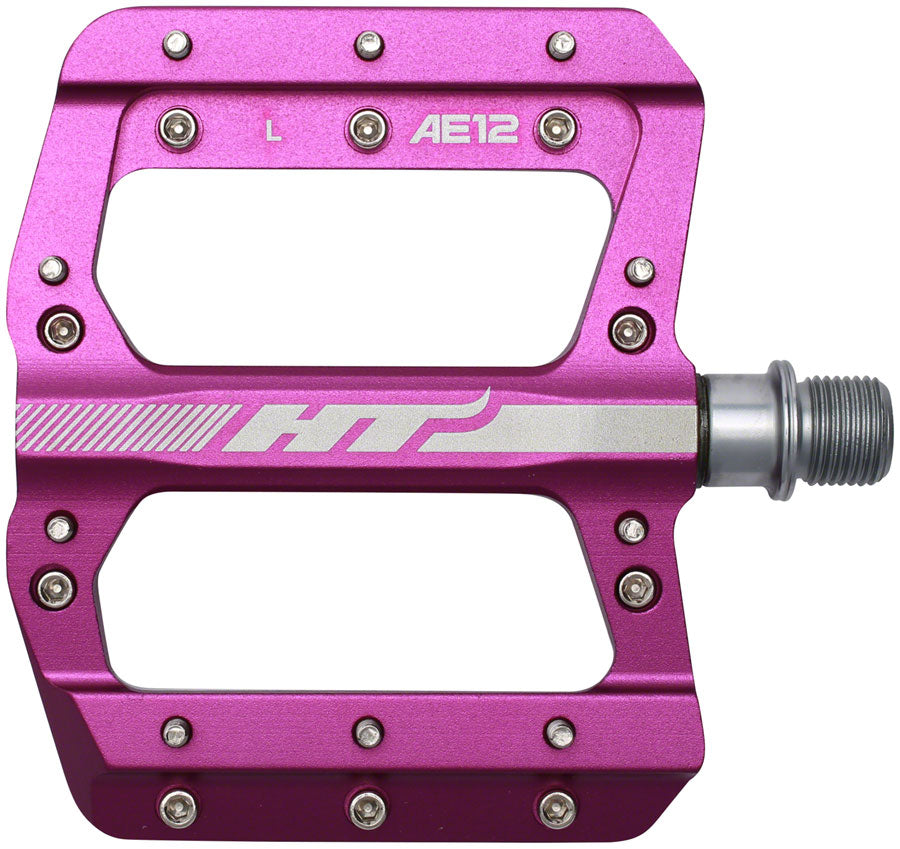 HT Components AE12 Pedals - Platform Aluminum 9/16" Purple