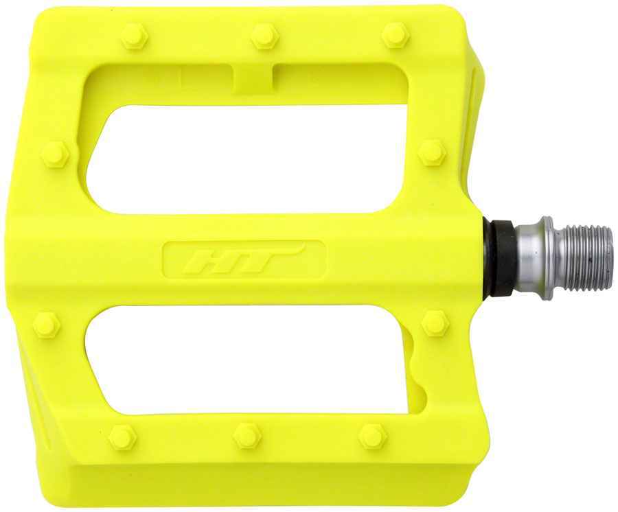 HT Components PA12 Pedals - Platform Composite 9/16" Neon Yellow
