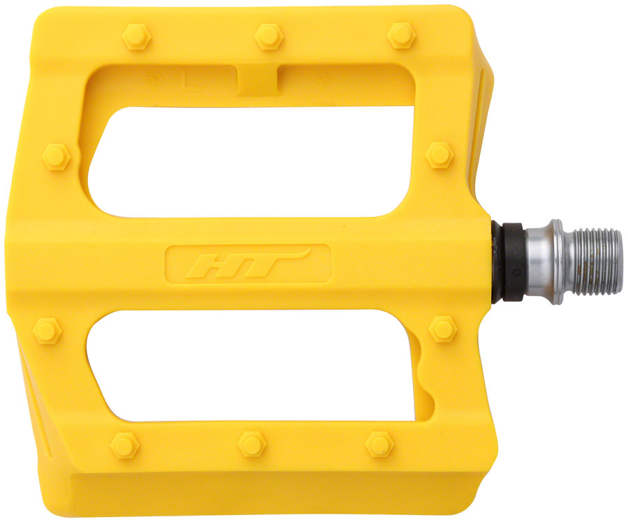 HT Components PA12 Pedals - Platform Composite 9/16" Yellow
