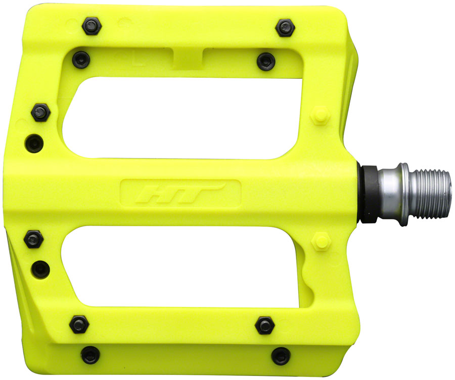 HT Components PA12A Pedals - Platform Composite 9/16" Neon Yellow