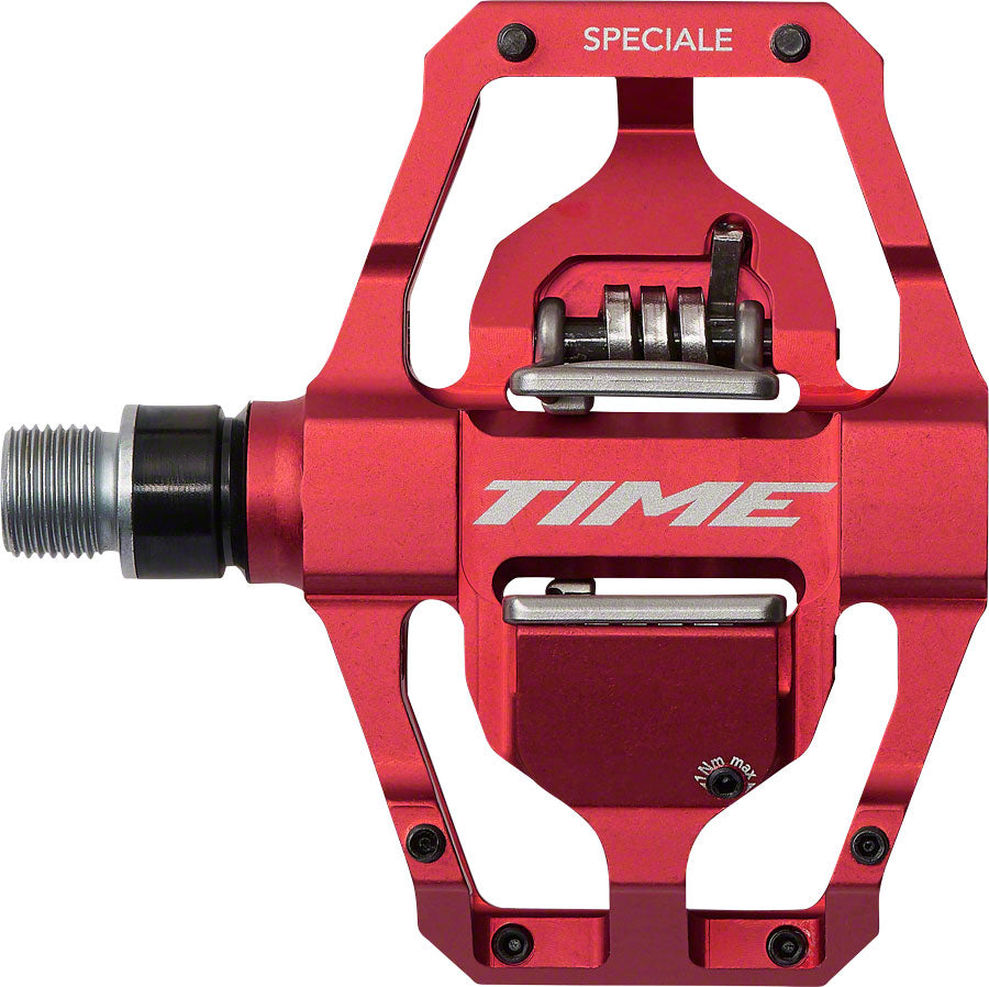 Time SPECIALE 12 Pedals - Dual Sided Clipless with Platform, Aluminum, 9/16", Red