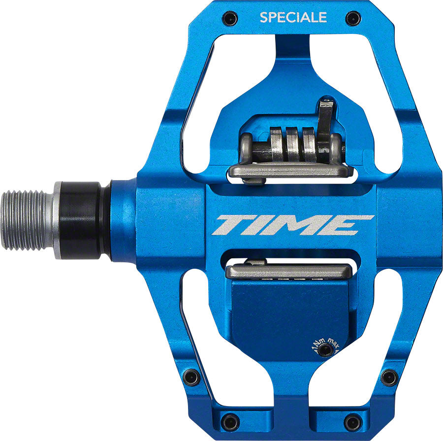 Time SPECIALE 12 Pedals - Dual Sided Clipless with Platform, Aluminum, 9/16", Blue