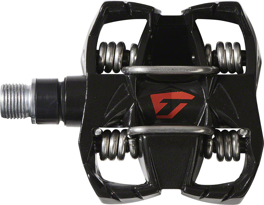 Time ATAC DH 4 Pedals - Dual Sided Clipless with Platform, Aluminum, 9/16", Black/Red