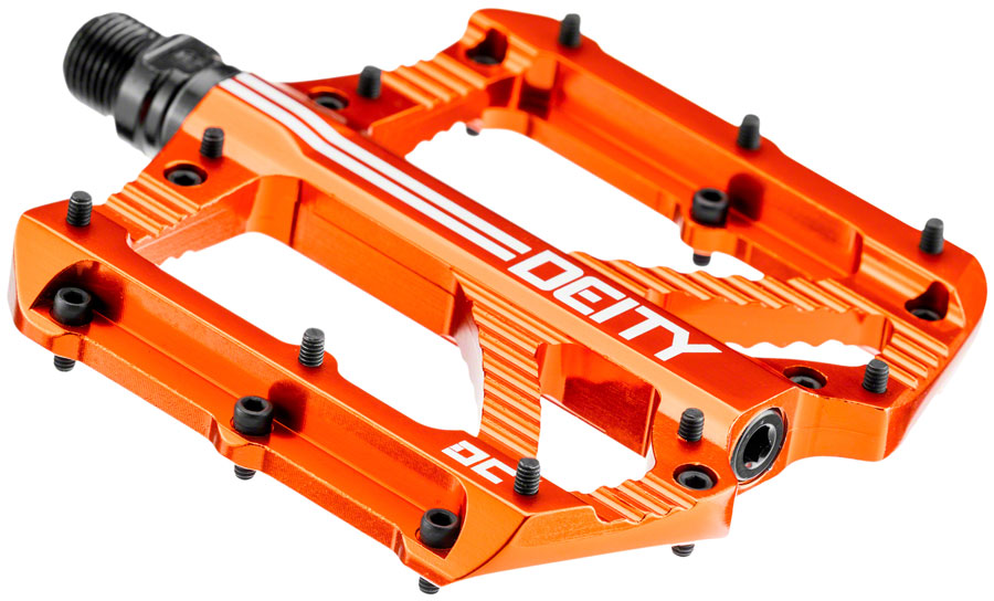 DEITY Bladerunner Pedals - Platform, Aluminum, 9/16", Orange