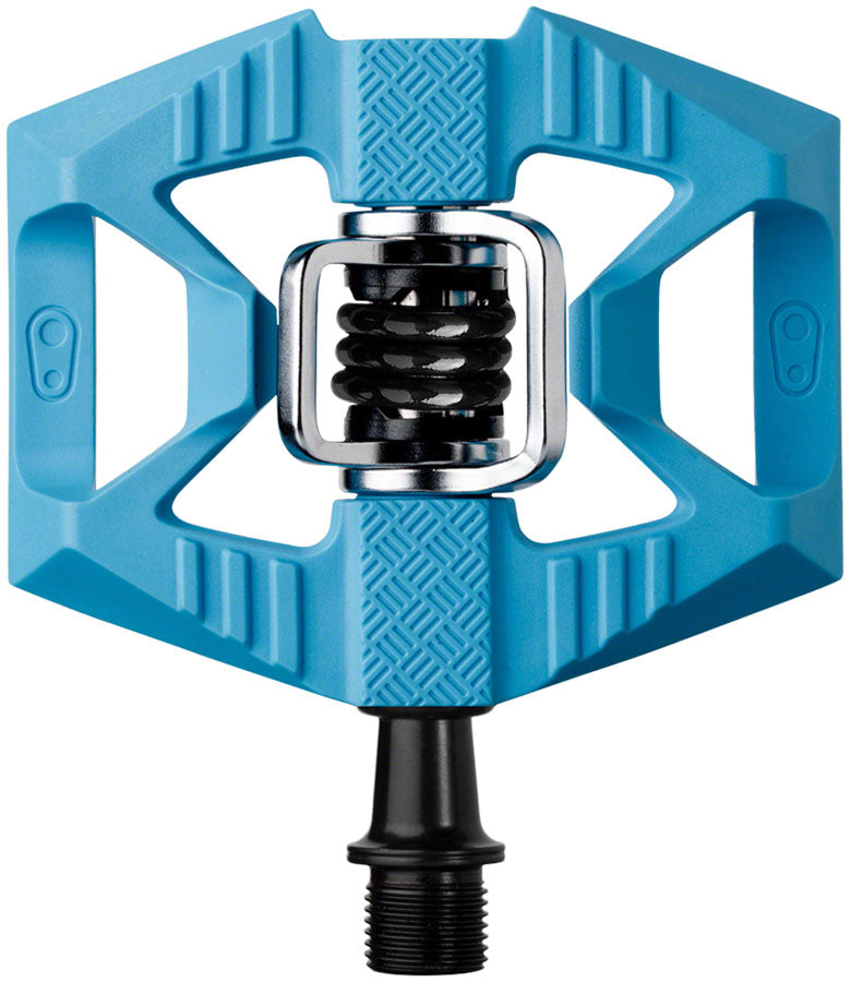 Crank Brothers Double Shot 1 Pedals - Dual Sided Clipless with Platform, Composite, 9/16", Blue