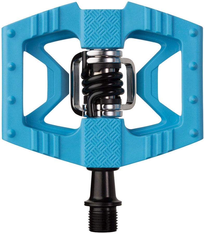 Crank Brothers Double Shot 1 Pedals - Dual Sided Clipless with Platform, Composite, 9/16", Blue