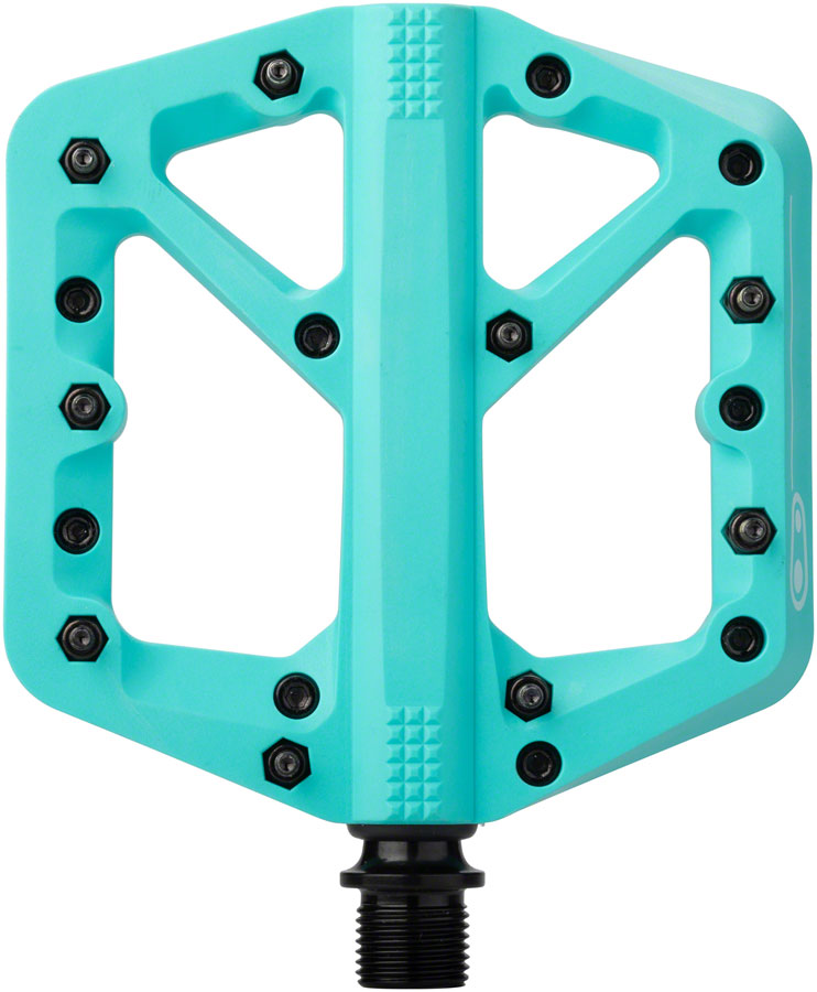 Crank Brothers Stamp 1 Pedals - Platform, Composite, 9/16", Turquoise, Large